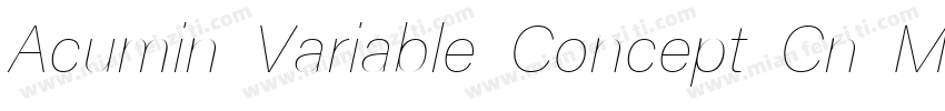 Acumin Variable Concept Cn Mdiu字体转换